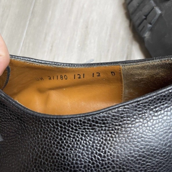 Men's Salvatore Ferragamo Leather Dress Shoes Black Size 12 D - Picture 8 of 8